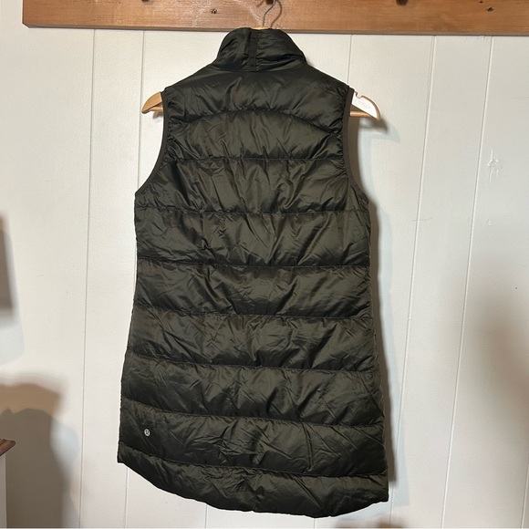 Lululemon down long button up vest - size 8 - Picture 5 of 7
